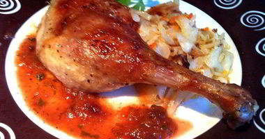 Рецепт Утки со сливовым соусом