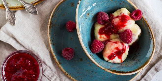 Рецепт ньокков с малиной