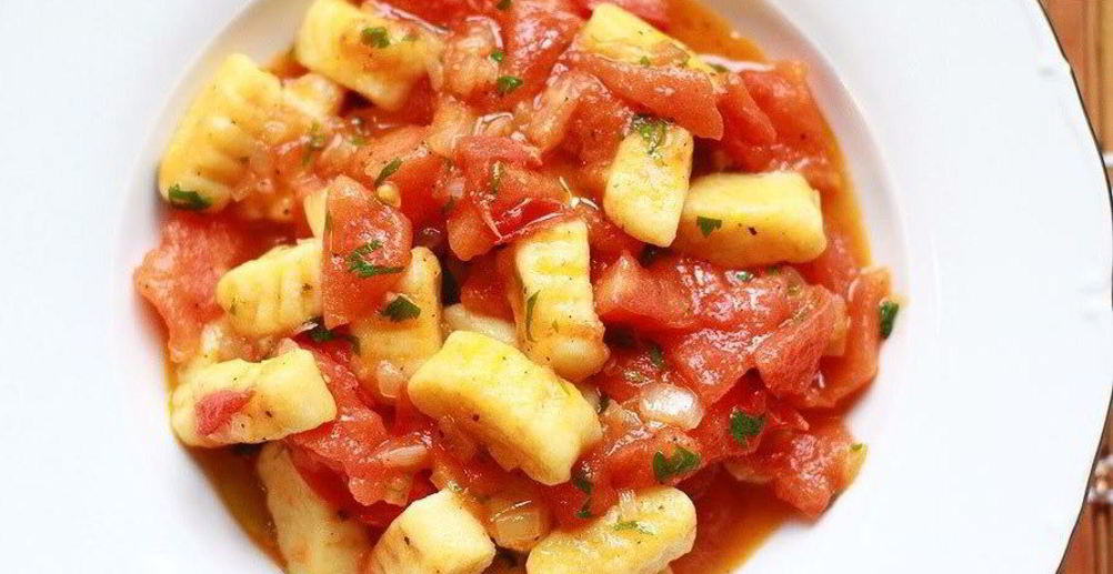 Рецепт ньокки со сливочно-грибным соусом