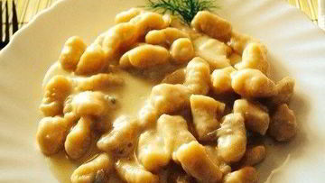 Рецепт Ньокков со сливочно-грибным соусом