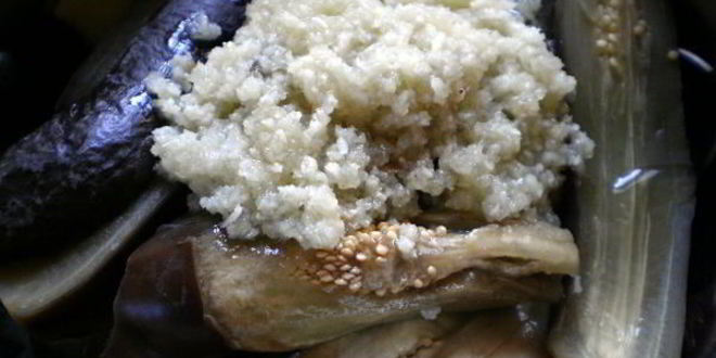 Рецепт баклажанов с чесноком