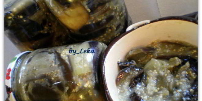 Рецепт баклажанов с чесноком