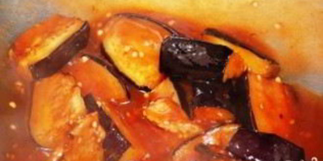 Рецепт баклажанов в кисло-сладком соусе