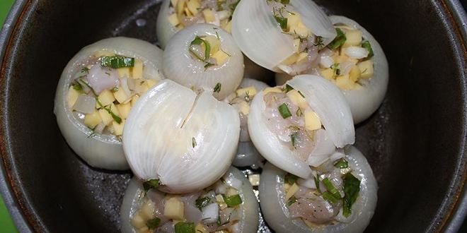 Рецепт фаршированного лука