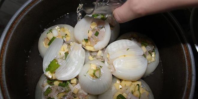 Рецепт фаршированного лука