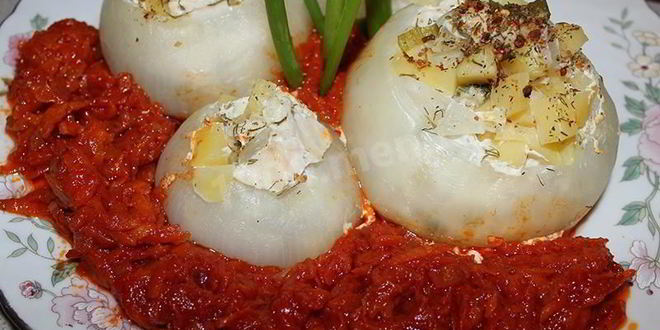 Рецепт фаршированного лука