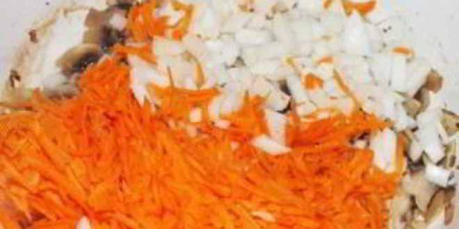 Рецепт кабачков, фаршированных грибами и рисом