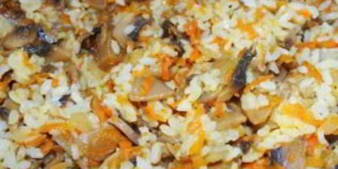 Рецепт кабачков, фаршированных грибами и рисом