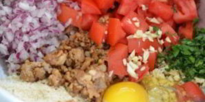 Рецепт кабачков, фаршированных овощами и запеченные в духовке