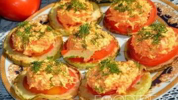 Рецепт Кабачков с помидорами