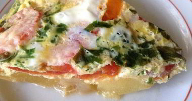 Рецепт Кабачков, тушеных с помидорами и яйцом