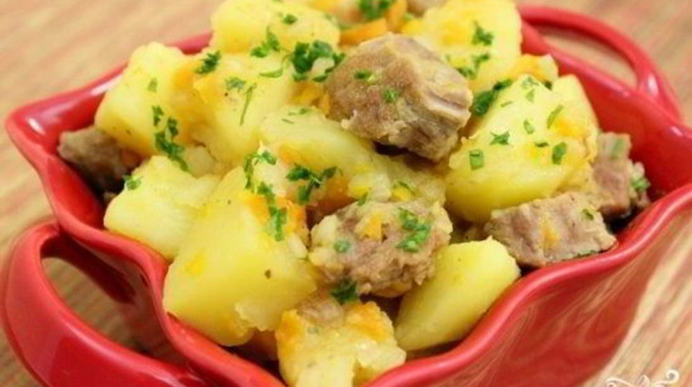 Как приготовить картофель тушеный с мясом
