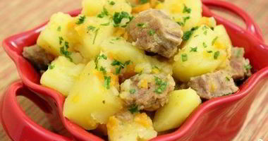 Рецепт Картофеля тушеного с мясом