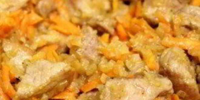 Рецепт картофеля тушеного с мясом