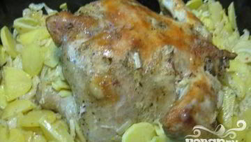 Рецепт Картофеля тушеного в курином жире