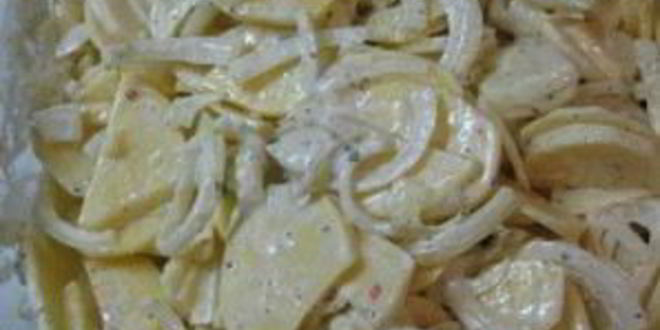 Рецепт картофеля тушеного в курином жире