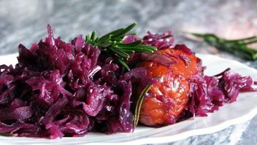 Рецепт Красной капусты, тушенной по-баварски