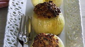 Рецепт Лука, фаршированного мясом с травами