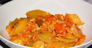 Рецепт Лука-порея, тушеного с рисом