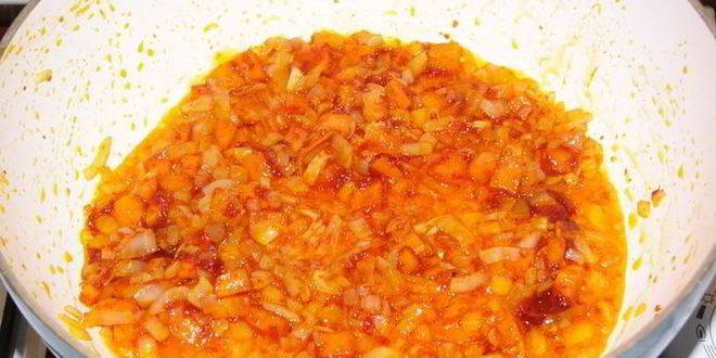 Рецепт лука-порея, тушеного с рисом