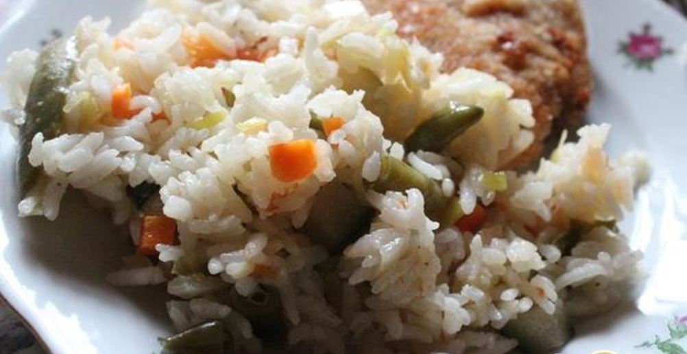 Рецепт лосося с рисом и овощами в мультиварке