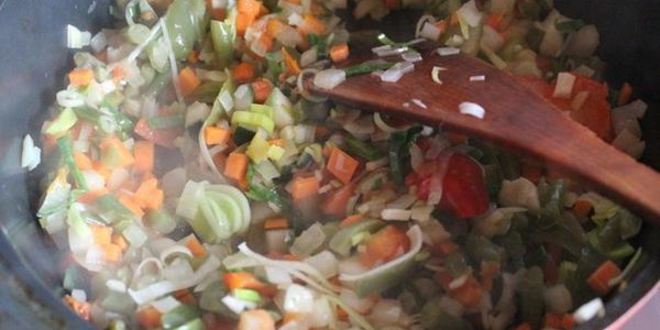 Рецепт паприкаша с рисом и овощами