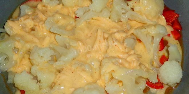 Рецепт цветной капусты с яйцом на сковороде