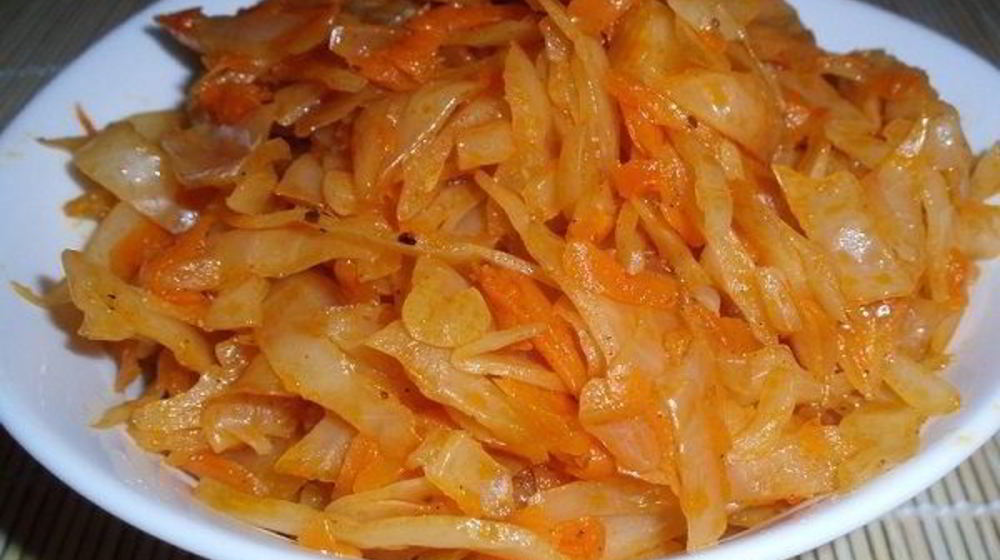 Как приготовить тушеную капусту без масла
