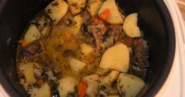 Рецепт Тушеной картошки с бараниной в мультиварке
