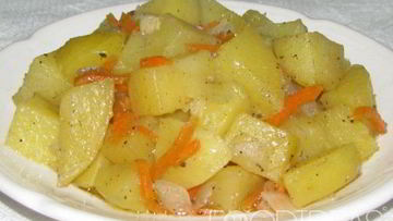 Рецепт Тушеной картошки в духовке