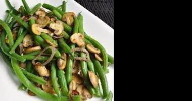 Рецепт Тушеной стручковой фасоли с грибами