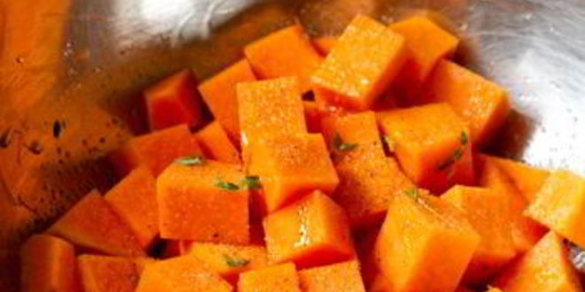 Рецепт запеченной тыквы с тимьяном