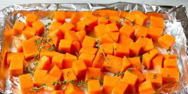 Рецепт запеченной тыквы с тимьяном