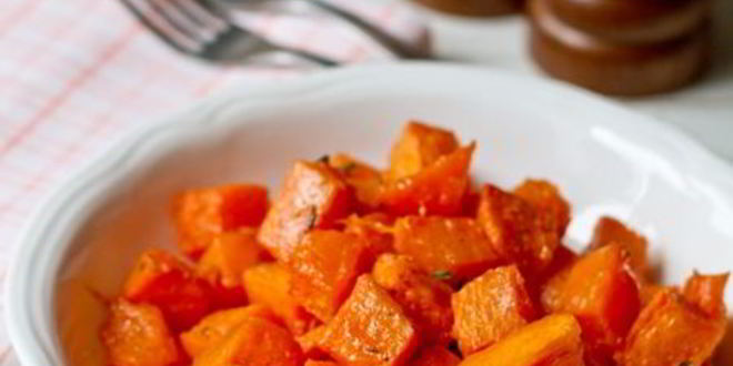 Рецепт запеченной тыквы с тимьяном