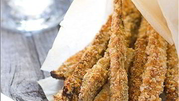 Рецепт Запеченных баклажанных палочек