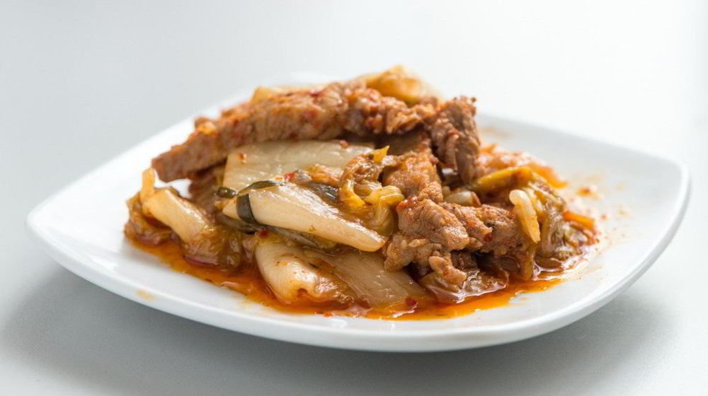 Как приготовить жареную кимчи со свининой