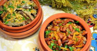 Рецепт Фасоли и печень свиная