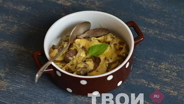 Рецепт Говяжьей печени под сыром