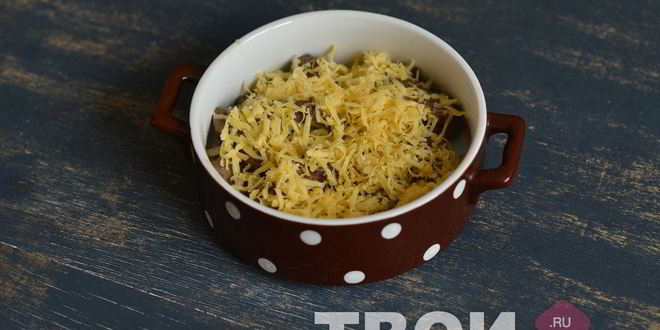 Рецепт говяжьей печени под сыром