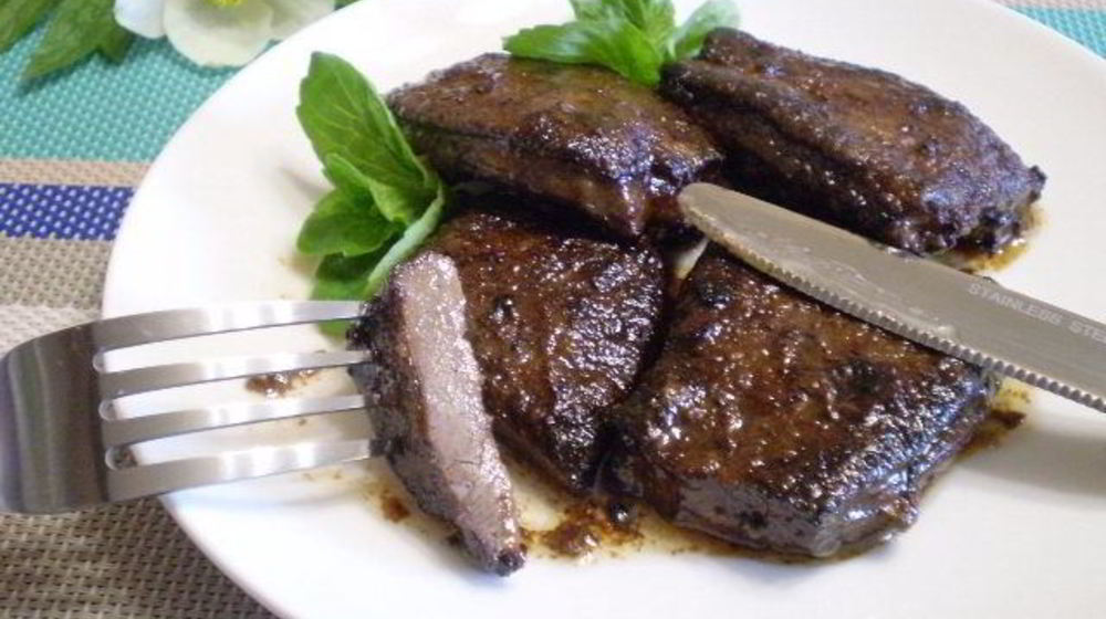 Как приготовить говяжью печень жареную