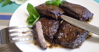 Рецепт Говяжьей печени жареной