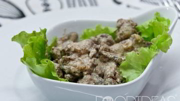 Рецепт Куриной печени в сливках