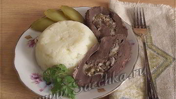 Рецепт Печени фаршированной