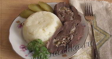 Рецепт Печени фаршированной