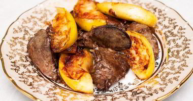 Рецепт Печени индейки с яблоками