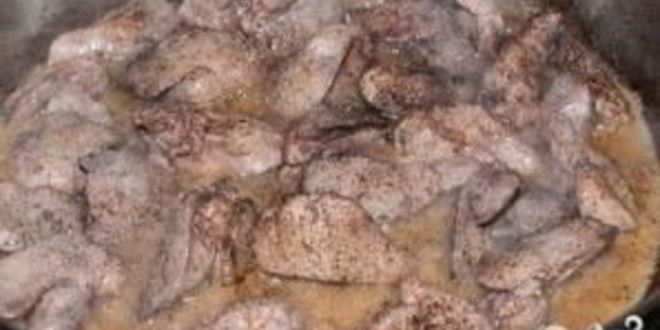 Рецепт печени индейки с яблоками