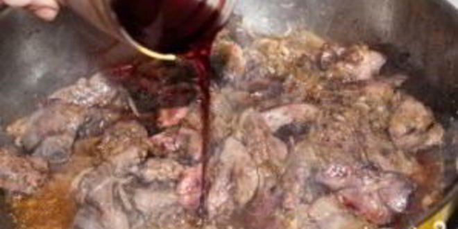 Рецепт печени индейки с яблоками