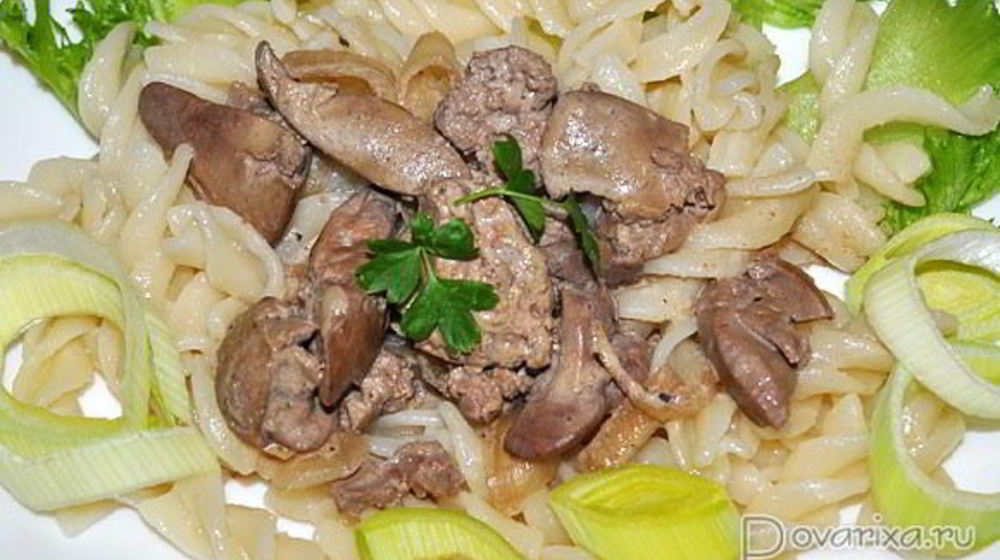 Как приготовить печень куриную в сметане