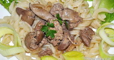 Рецепт Печени куриной в сметане