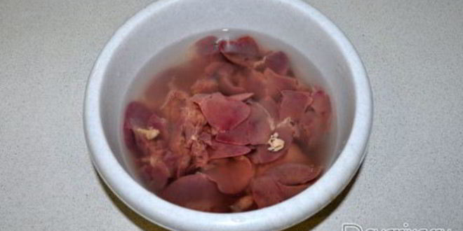 Рецепт печени куриной в сметане